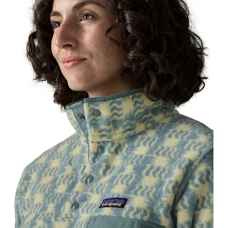Patagonia Synch Snap-T Fleecepullover Damen sun-quilt / blue-sage
