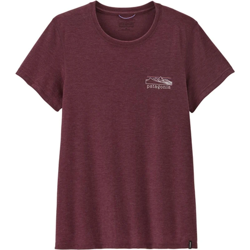 Patagonia Cap Cool Trail T-Shirt Stratapeaks Damen berry-fig