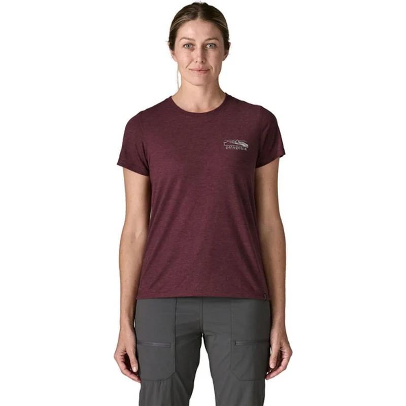 Patagonia Cap Cool Trail T-Shirt Stratapeaks Damen berry-fig