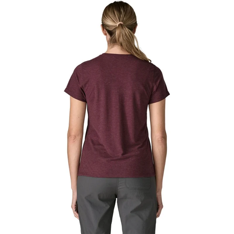 Patagonia Cap Cool Trail T-Shirt Stratapeaks Damen berry-fig