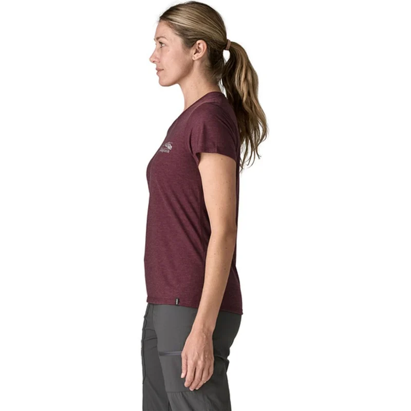 Patagonia Cap Cool Trail T-Shirt Stratapeaks Damen berry-fig