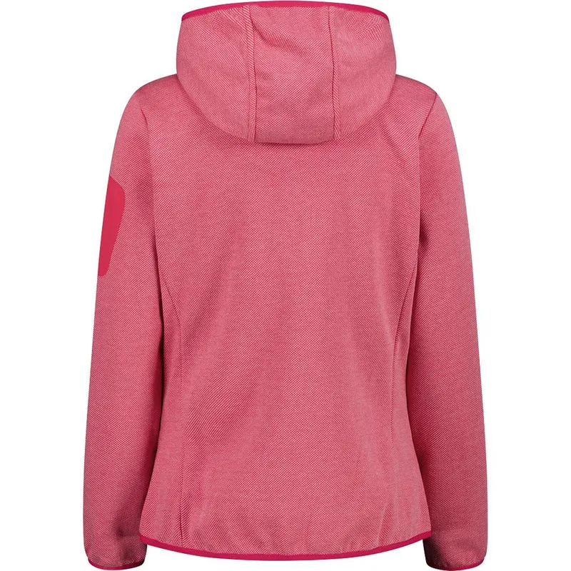 CMP Fix Hood Damen Fleecejacke magenta-bianco