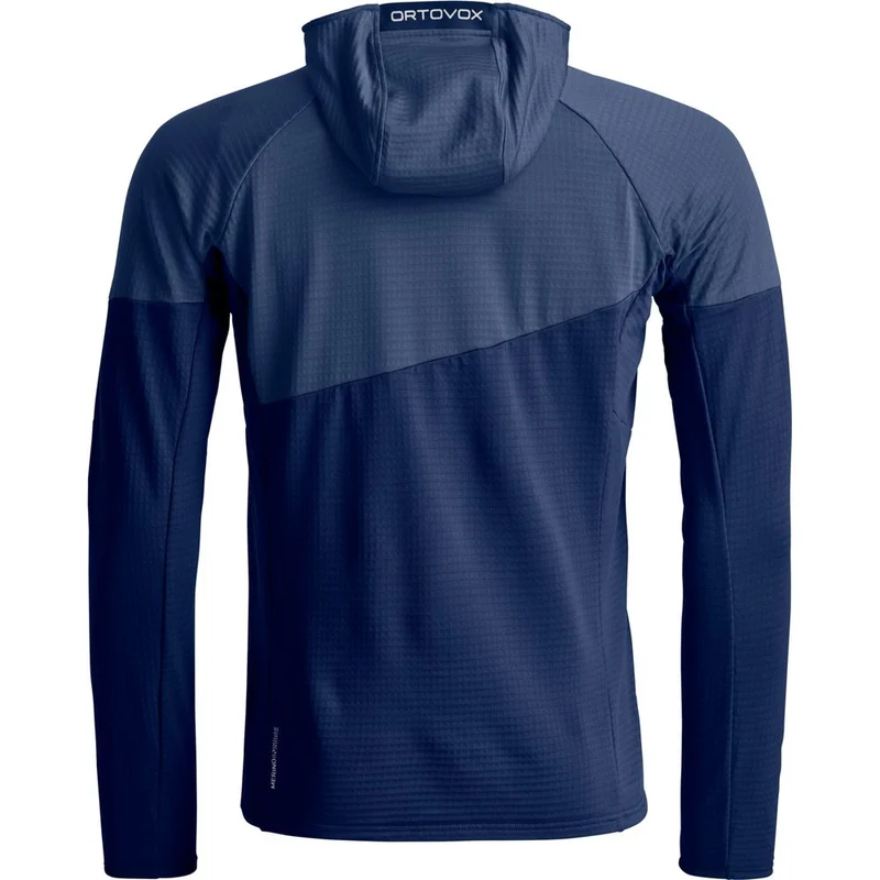 Ortovox Fleece Light Grid Hoody Herren Fleecejacke deep-ocean