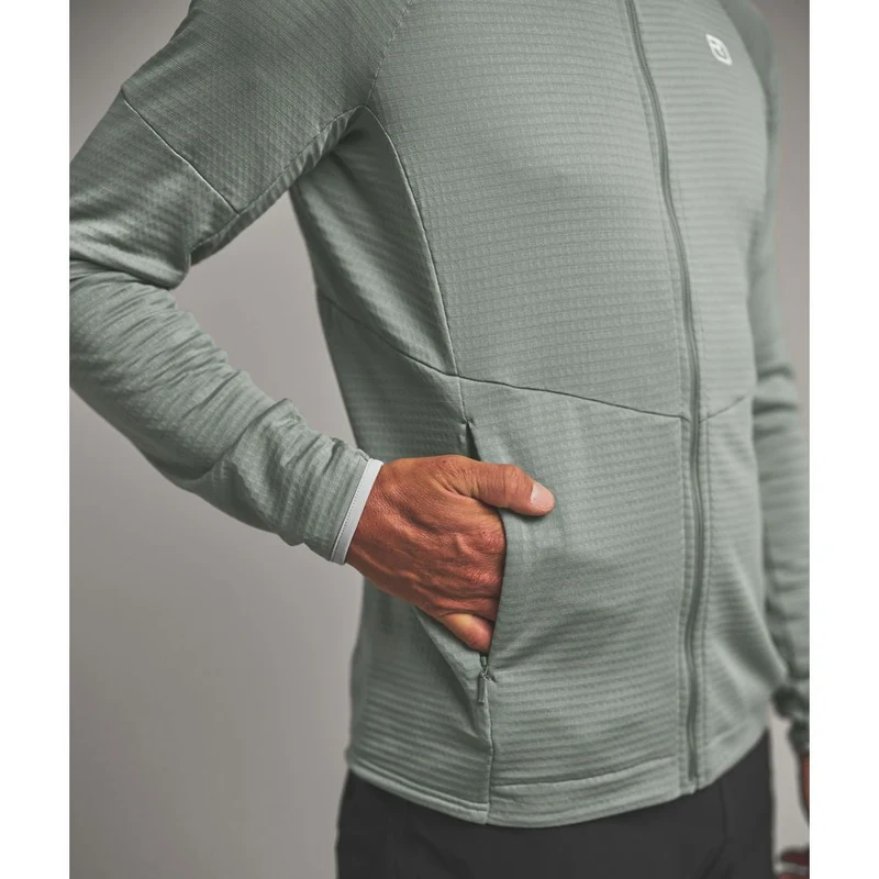 Ortovox Fleece Light Grid Hoody Herren Fleecejacke deep-ocean