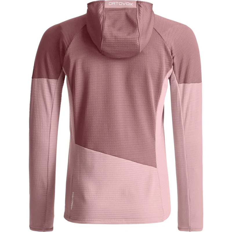 Ortovox Fleece Light Grid Hoody Damen Fleecejacke dawn-rose