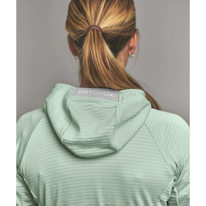 Ortovox Fleece Light Grid Hoody Damen Fleecejacke dawn-rose