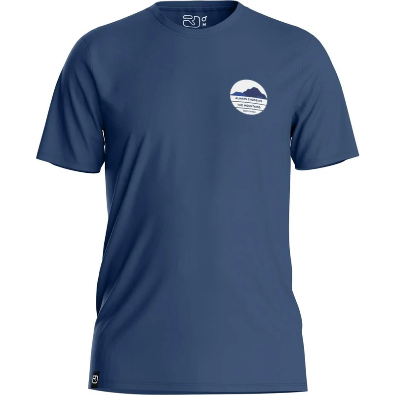 Ortovox 120 Cool Tec Choose Mtn Herren T-Shirt blue-nunatak