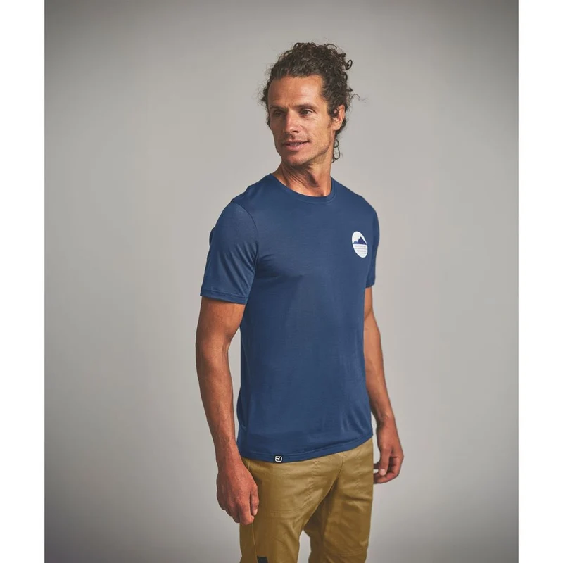 Ortovox 120 Cool Tec Choose Mtn Herren T-Shirt blue-nunatak