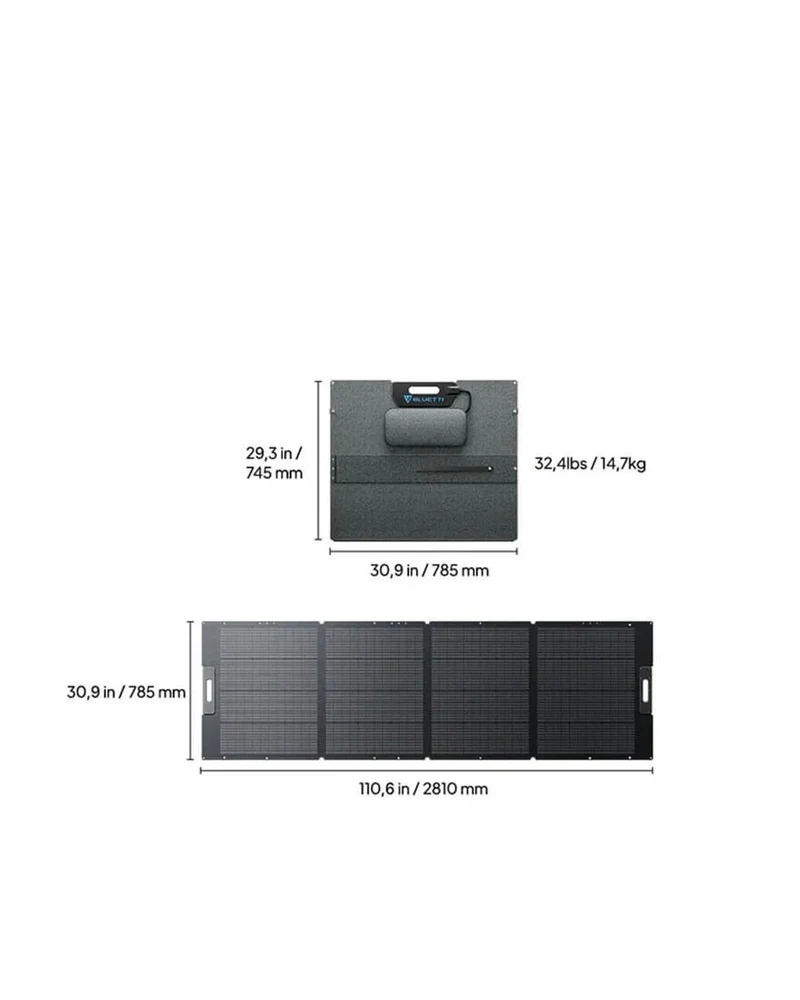 Bluetti PV350 Foldable Solar Panel 350W | Shipped in 1 - 2 work days