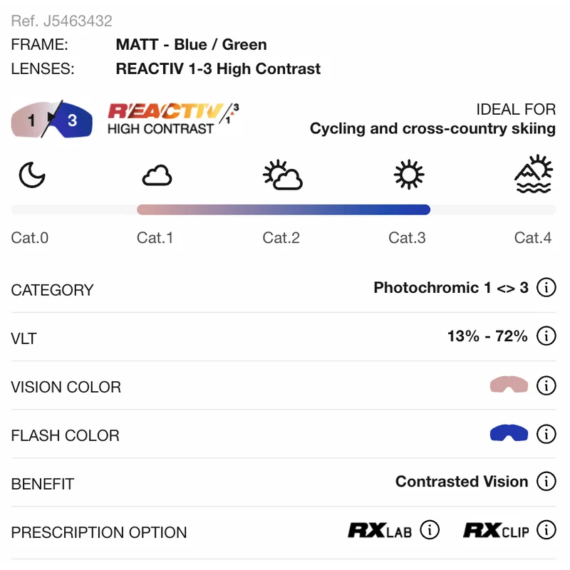 Julbo | Ultimate | Reactiv 1-3 High Contrast