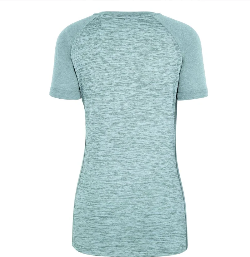 Salewa Puez Mel Dry V-Neck S/S Tee Women canal blue