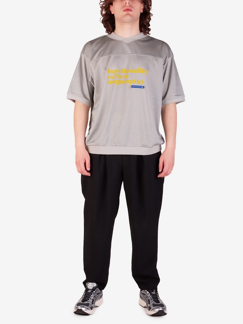 T-shirt in mesh con stampa