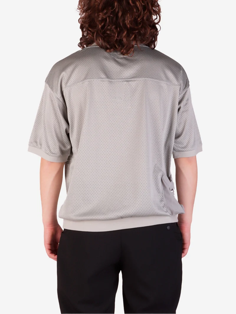 T-shirt in mesh con stampa