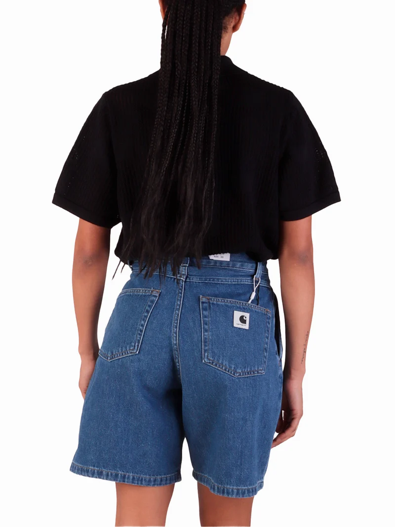 W Camicia maniche corteTemple in maglia traforata