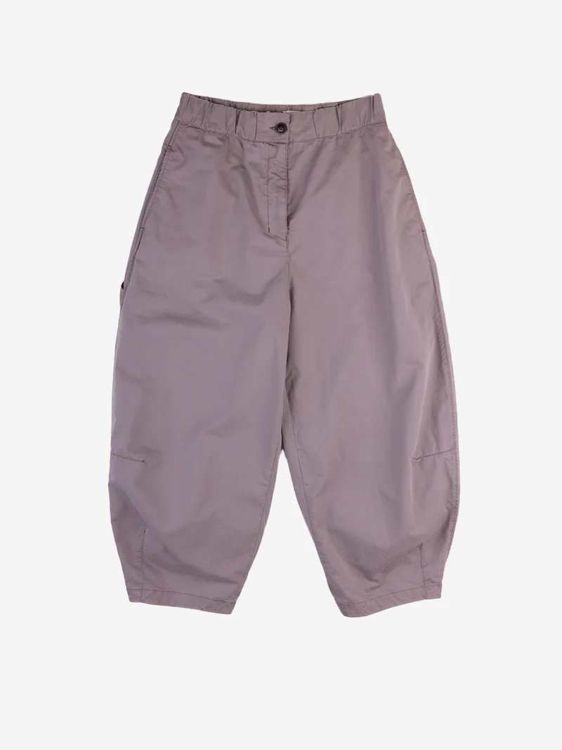 Pantaloni Saltan in twill di cotone grigi
