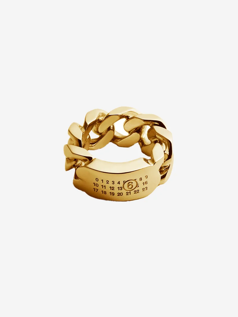 Anello minimal logo Numeric 3mm oro