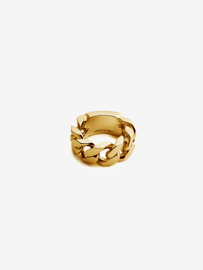 Anello minimal logo Numeric 3mm oro