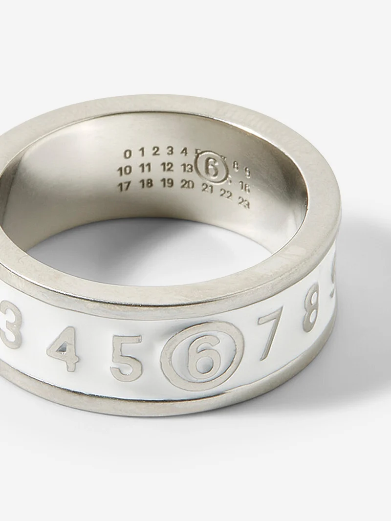 Anello Triple Logo Numeric argento