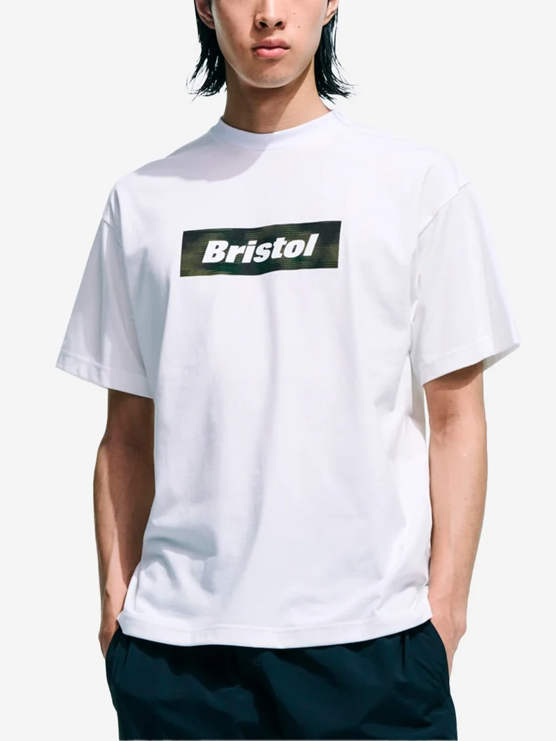 T-shirt bianca Speed Camo box logo