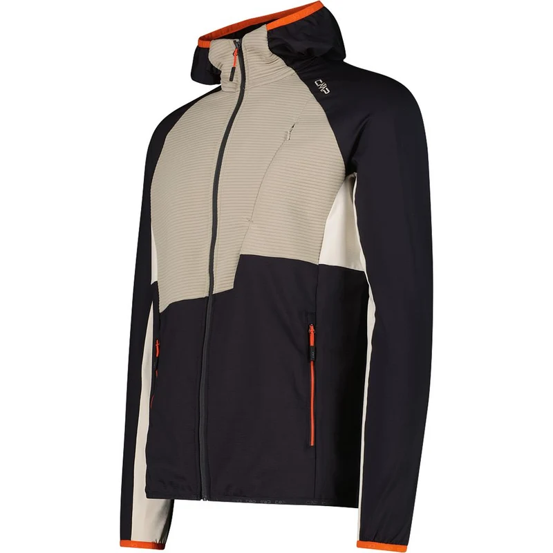 CMP Herren Fleecejacke Fix Hood antracite-corda