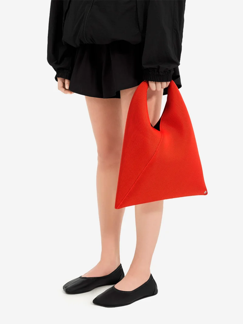 Borsa a mano Japanese classic small in mesh rosso