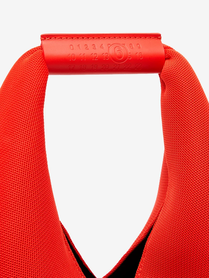 Borsa a mano Japanese classic small in mesh rosso