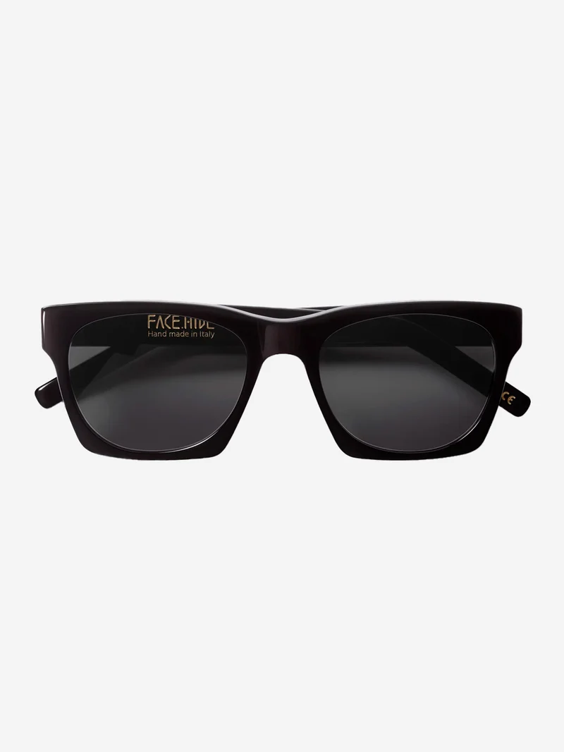 Occhiali da sole 'Numero 0' in acetato nero