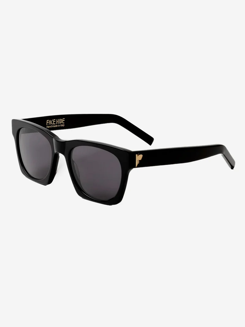 Occhiali da sole 'Numero 0' in acetato nero