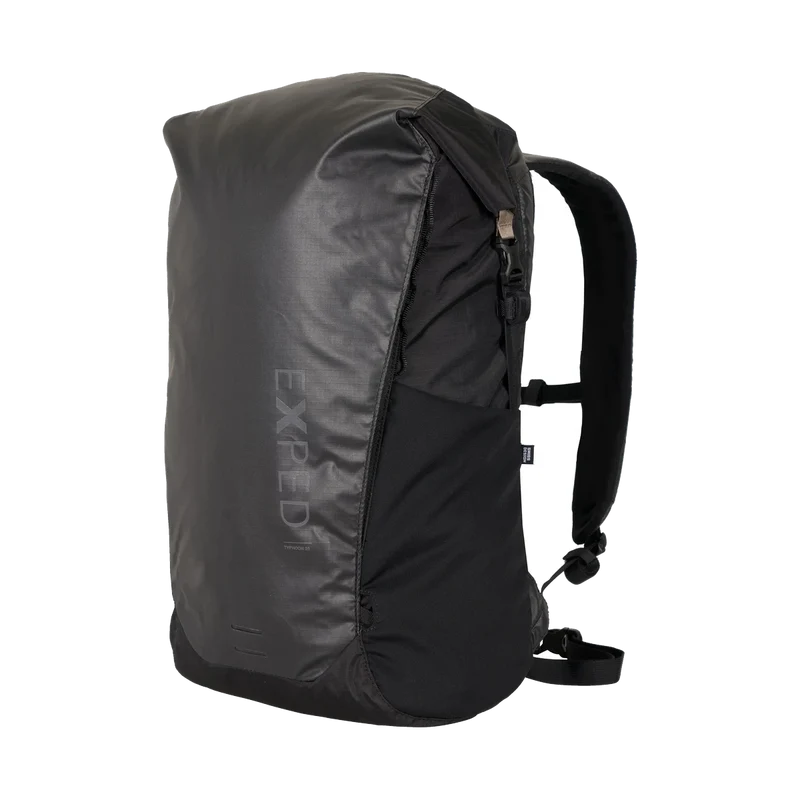 Exped Typhoon 25 Black, wasserdichter Tagesrucksack für Wandern, Bike und Alltag