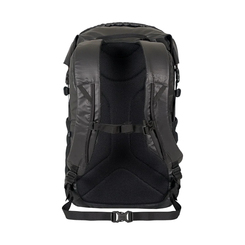 Exped Typhoon 25 Black, wasserdichter Tagesrucksack für Wandern, Bike und Alltag