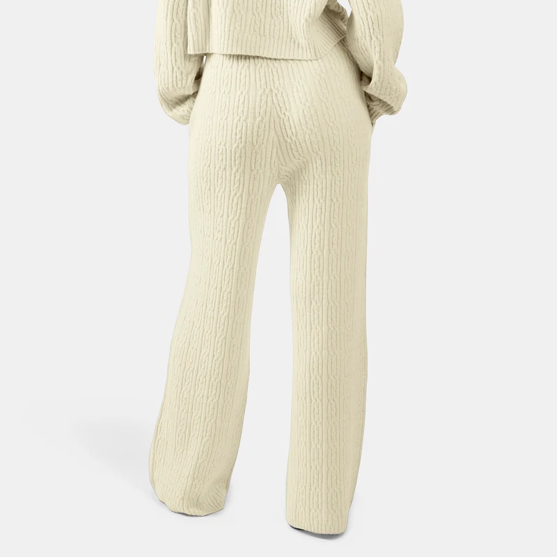 Elevated Athletic Cable Knit Women's Track Pants