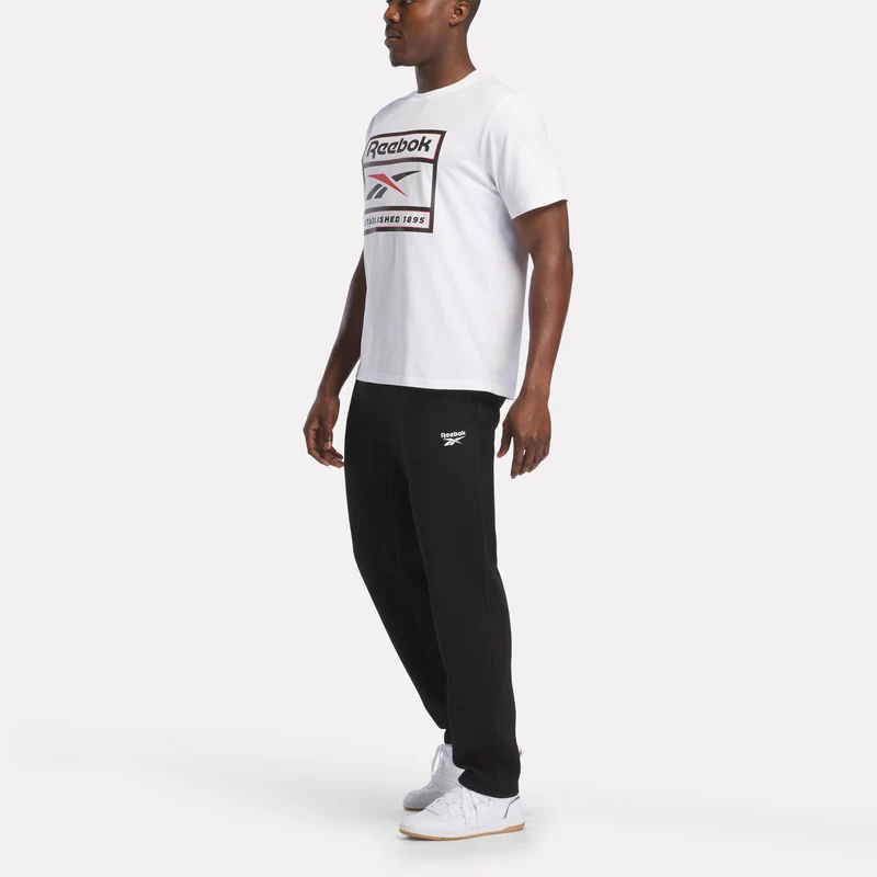 ID Leg Logo Open Hem Fleece Men's Joggers