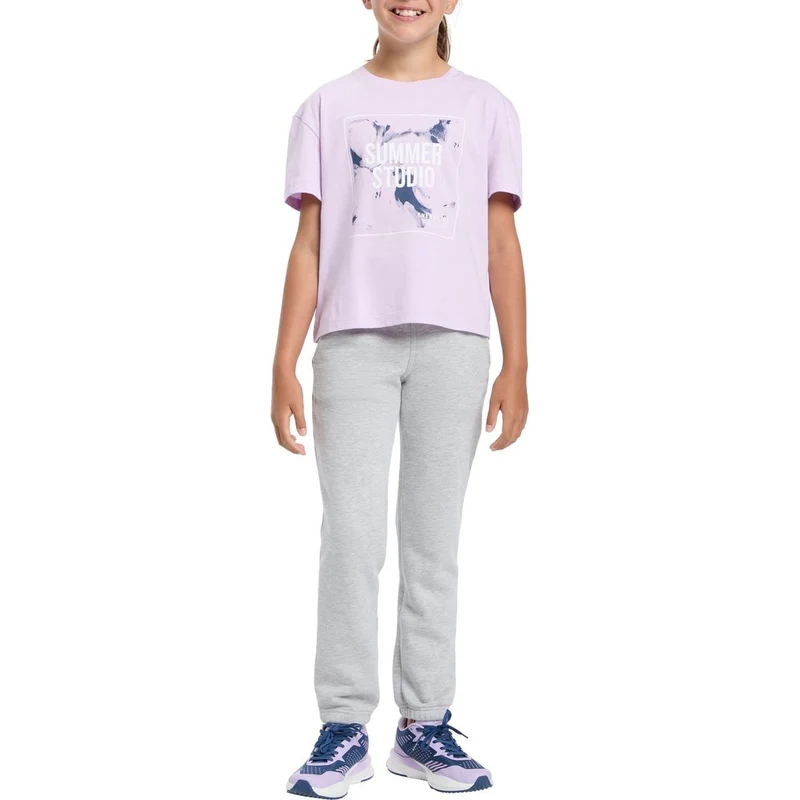 Energetics T-Shirt Ella Kinder lilac-white