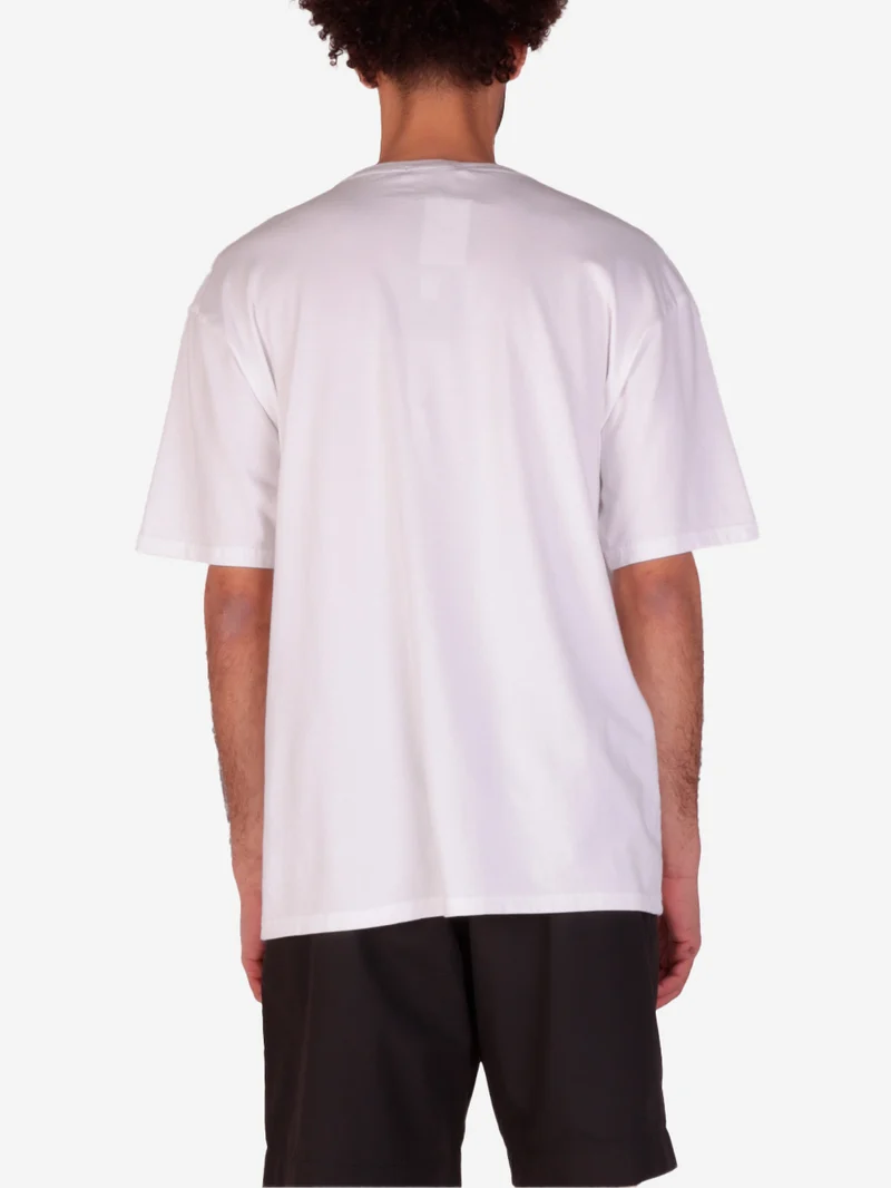 T-shirt bianca con grafica logo U