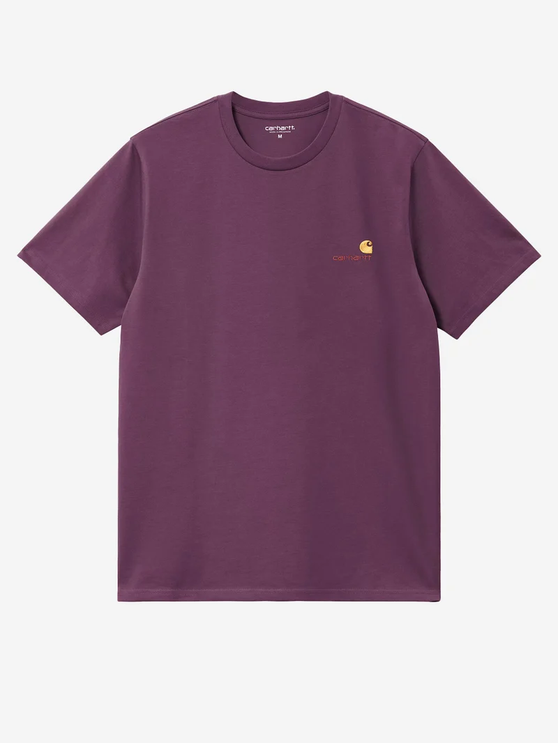 T-shirt American Script huckleberry