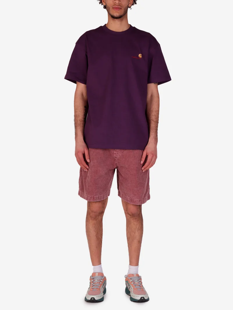 T-shirt American Script huckleberry