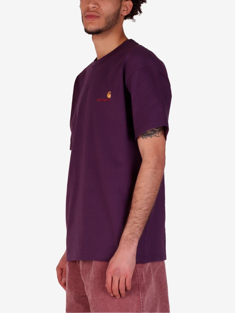 T-shirt American Script huckleberry