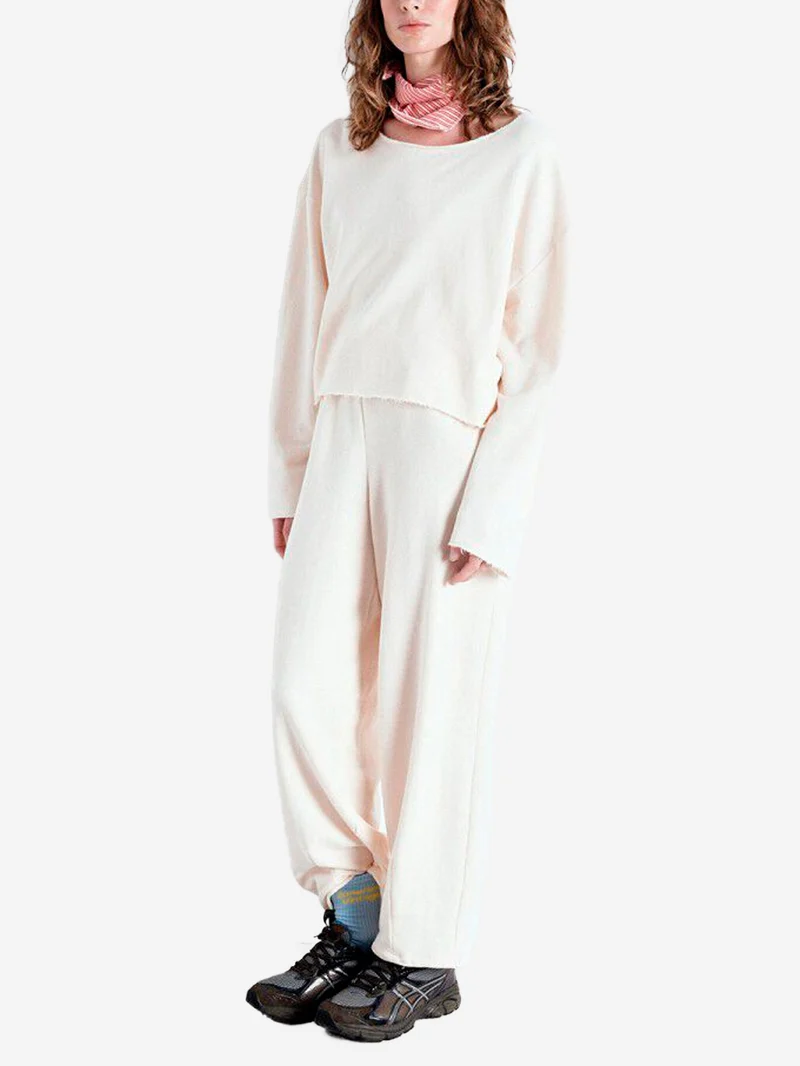 Pantaloni joggers ampi sabbia