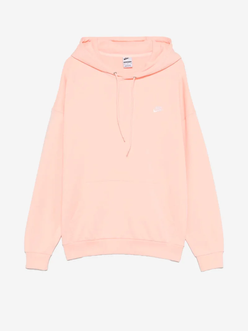 Felpa con cappuccio fleece rosa