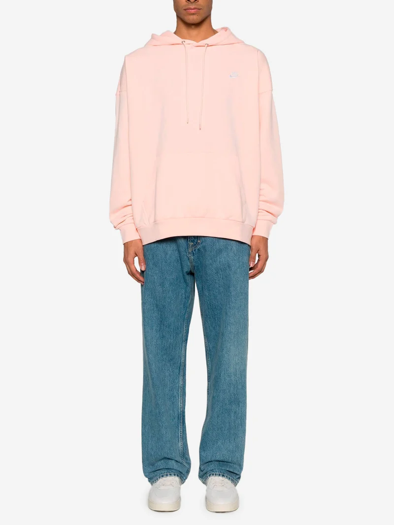 Felpa con cappuccio fleece rosa