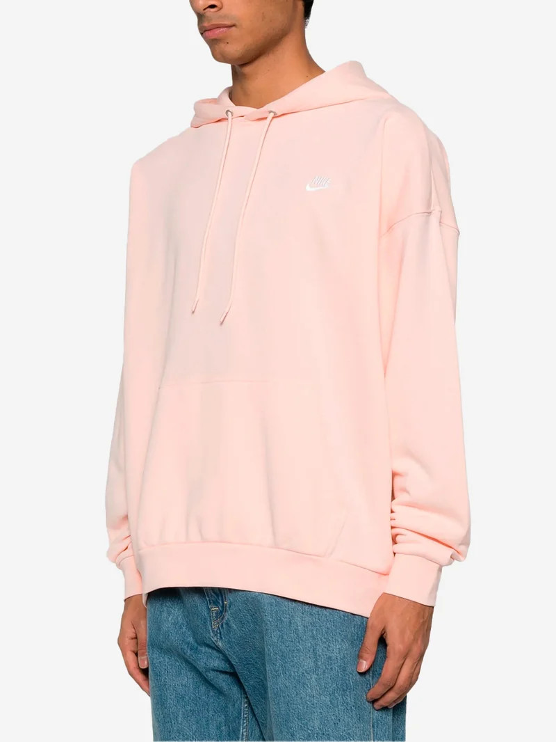 Felpa con cappuccio fleece rosa