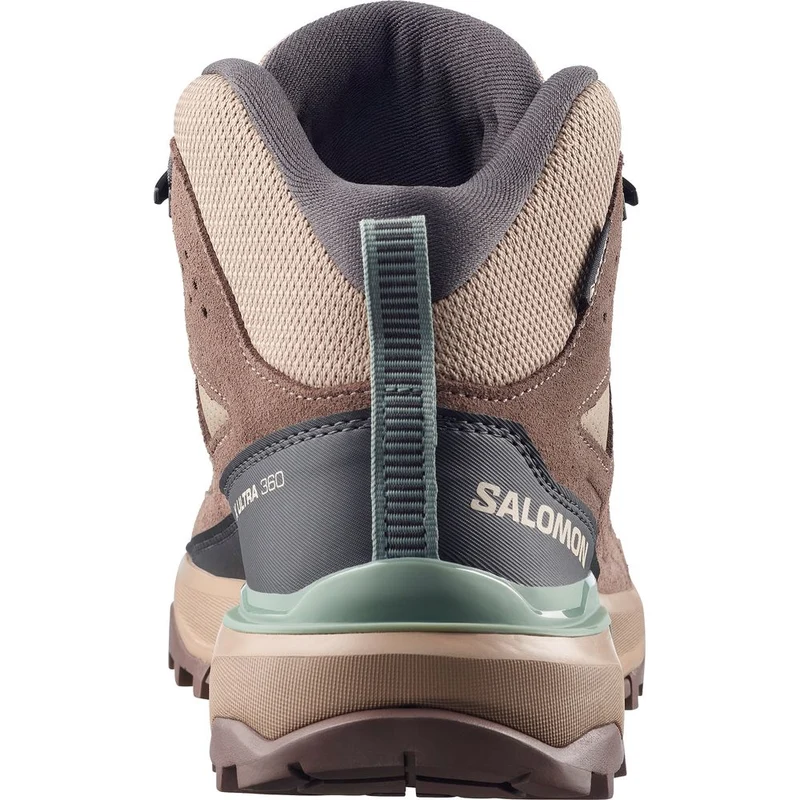 Salomon Shoes X Ultra 360 Ltr Mid GTX Damen Wanderschuh desert-tan-iron-green-milieu
