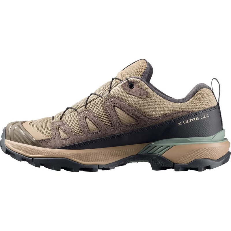 Salomon Shoes X Ultra 360 Ltr GTX Damen Wanderschuh desert-tan-iron-green-milieu