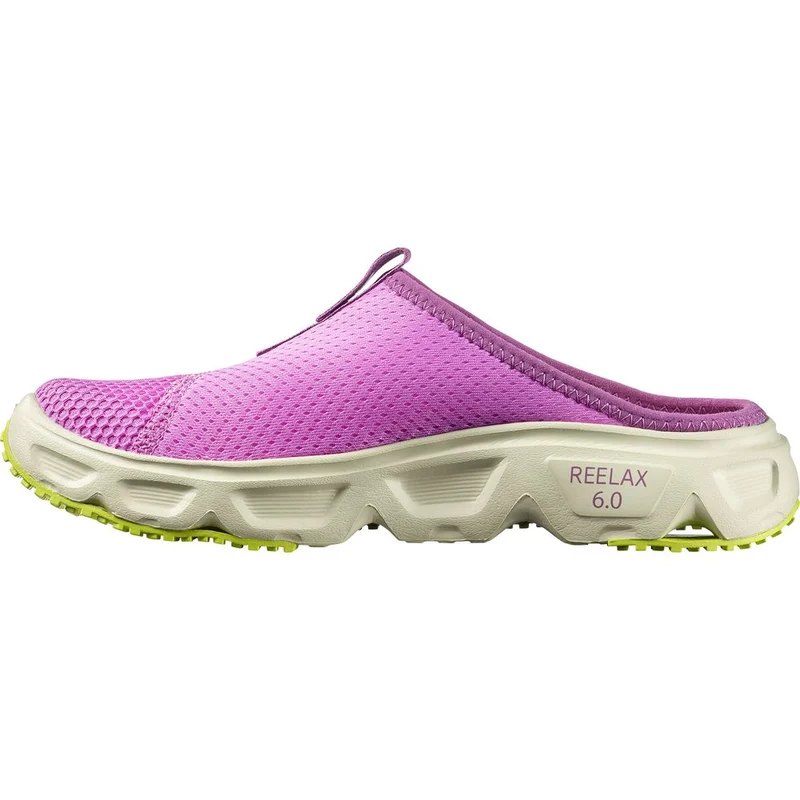 Salomon Shoes Reelax Slide 60 Damen Freizeitschuh iris-orchid-aspargus-green-acid-lim