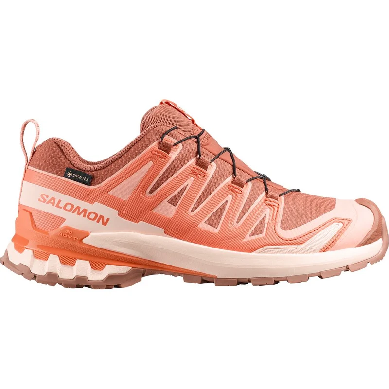 Salomon Shoes XA Pro 3D V9 GTX Damen Trailrunningschuh pecan-brown-nectarine-almond-cream