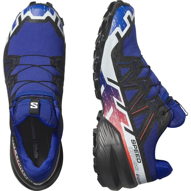 Salomon Shoes Speedcross 6 GTX Equipe Herren Trailrunningschuh surf-the-web-fiery-red-white