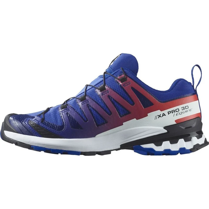 Salomon Shoes XA Pro 3D V9 GTX Equipe Herren Trailrunningschuh Surf W/fir surf-the-web-fiery-red-white