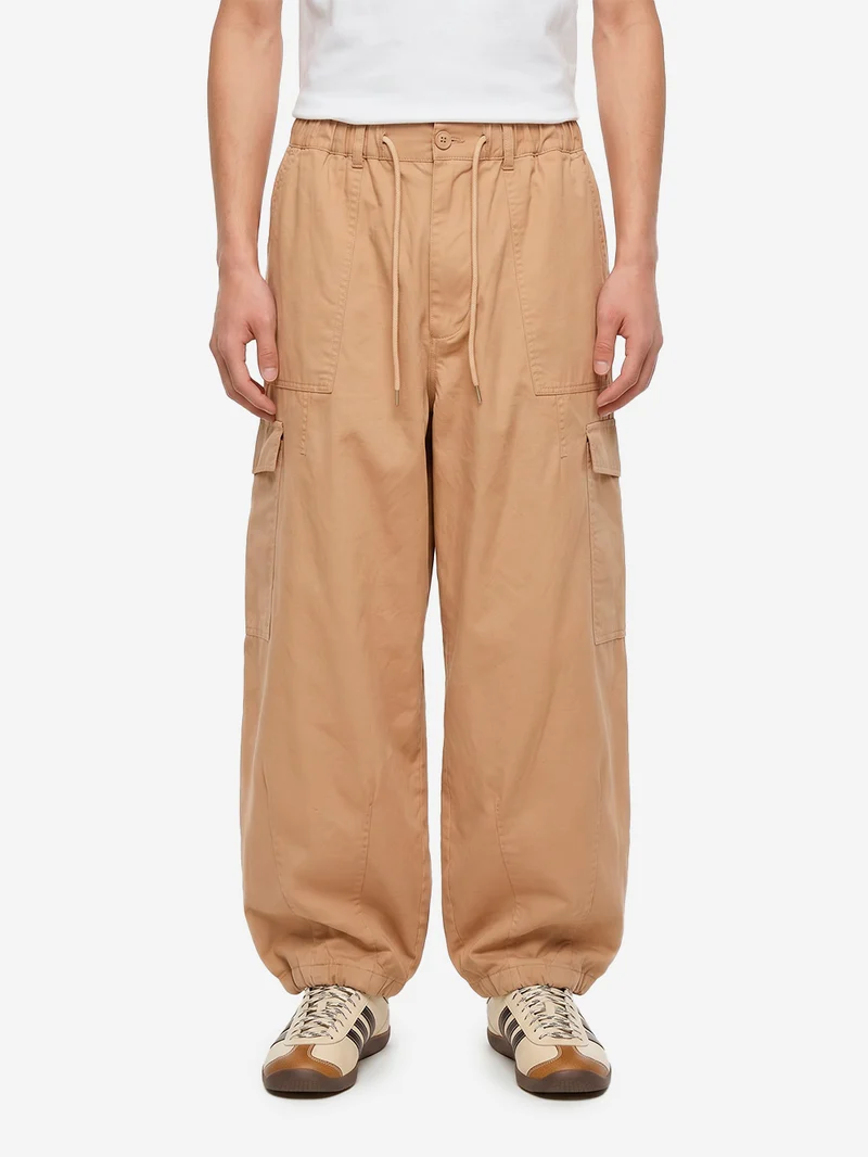 Pantaloni cargo ballonn beige in twill di cotone