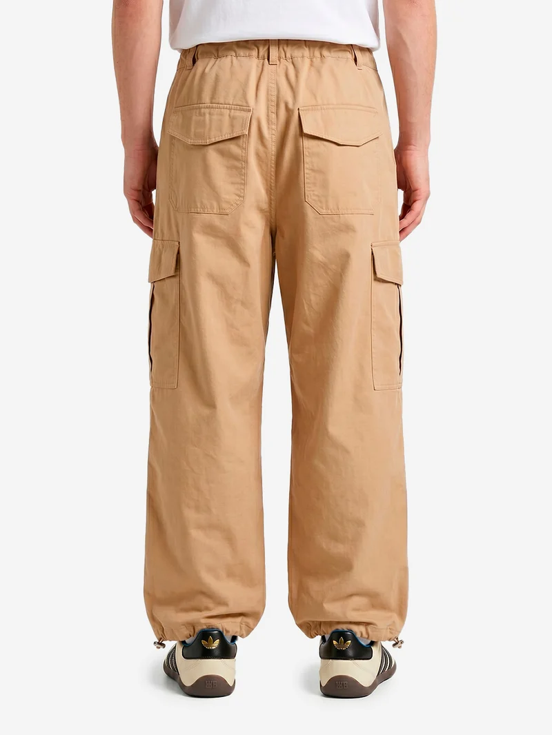 Pantaloni cargo ballonn beige in twill di cotone