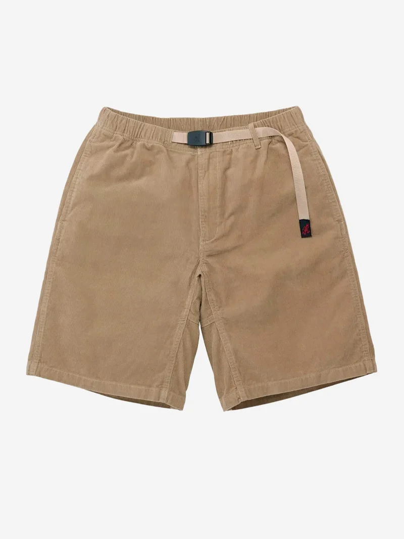 G-Short in velluto a coste beige